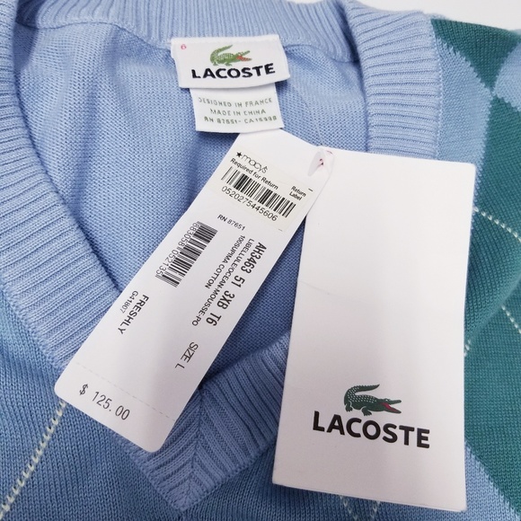 Lacoste Sweater Vest Size Large - Picture 5 of 5